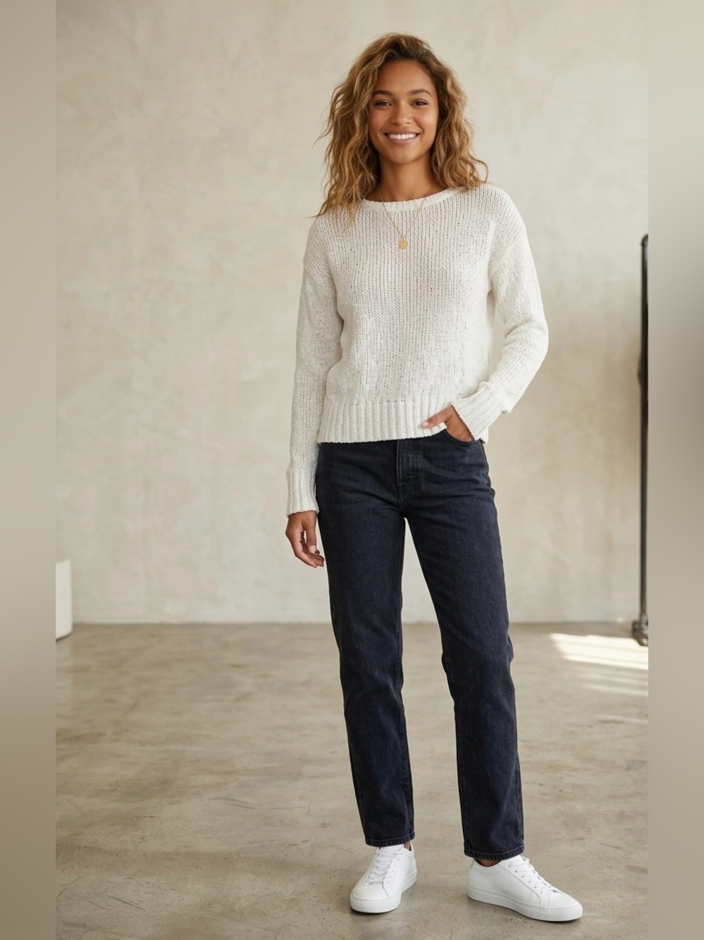 Talula Off‑White Knit Sweater – Size XS